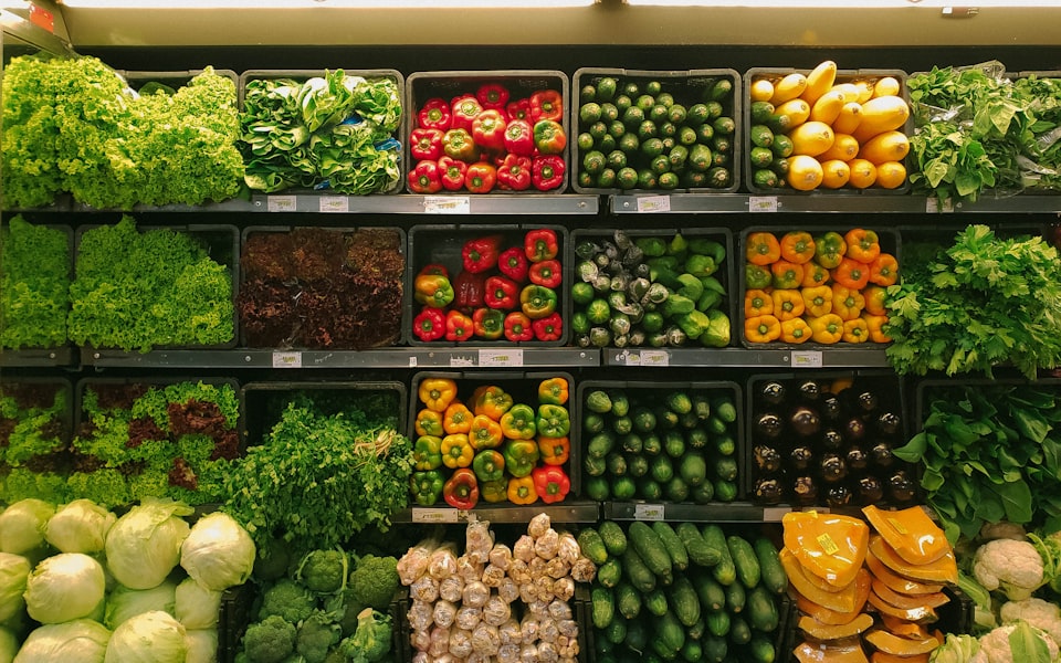 Multicultural grocery store with fresh produce